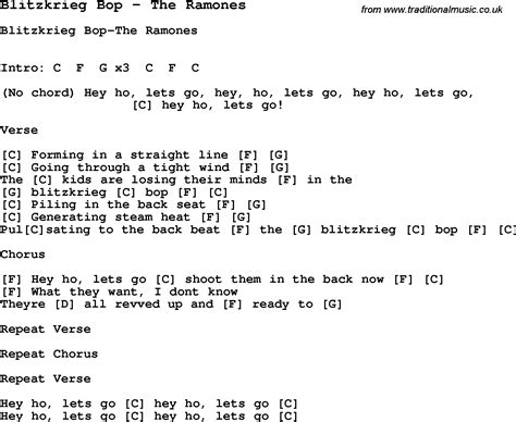 Lyrics for blitzkrieg bop - Blitzkrieg Bop-Ramones with lyrics
